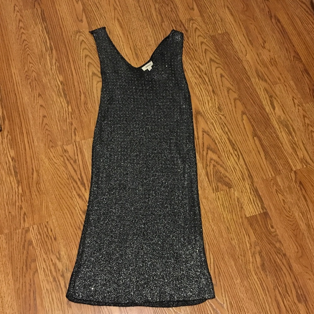 Debut Shimmering Black Mini Dress